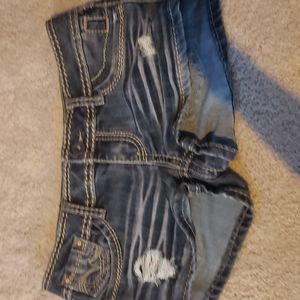 Blue jeans shorts, YMI, Size 3